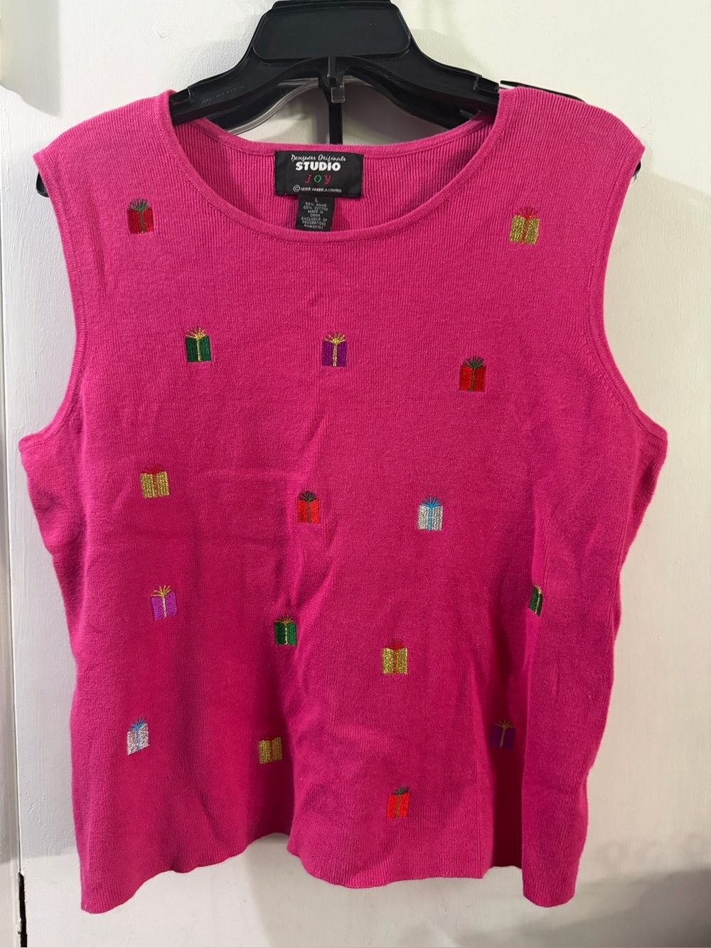Vintage Designer Originals Studio Joy Large Christmas Sweater Shell